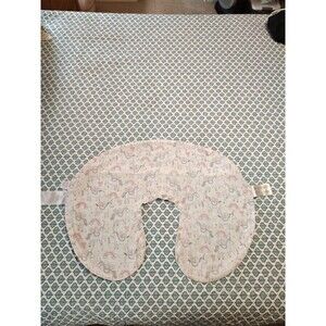 Boppy Breastfeeding & Nursing Pillow Cover Zip On Pink Unicorns